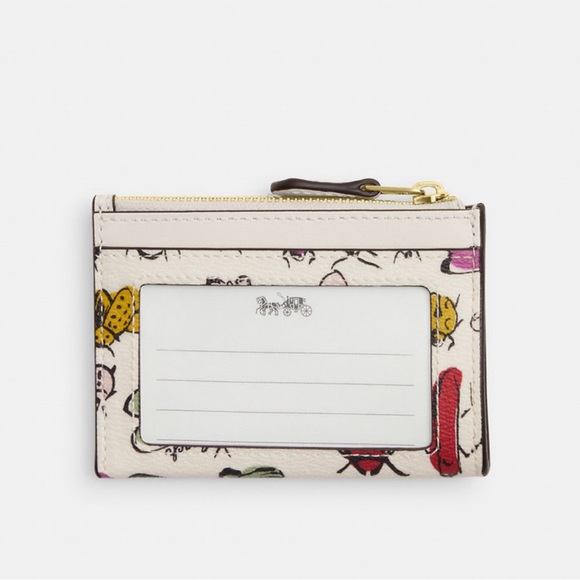 New COACH Mini Skinny ID Case w/Butterflies - Picture 4 of 6